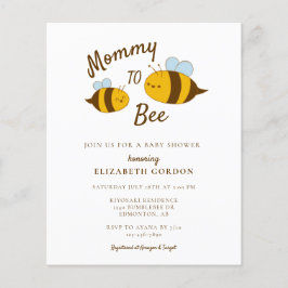 Budget Mommy to Bee Baby Dusche Niedlich Moderne