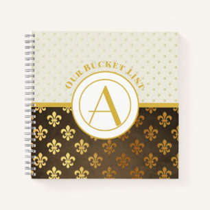 BUDGET Monogram Couples Bucket List halt Notizbuch