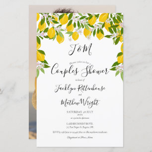 Budget Monogram Lemons Couples Duschkabine Foto Ei