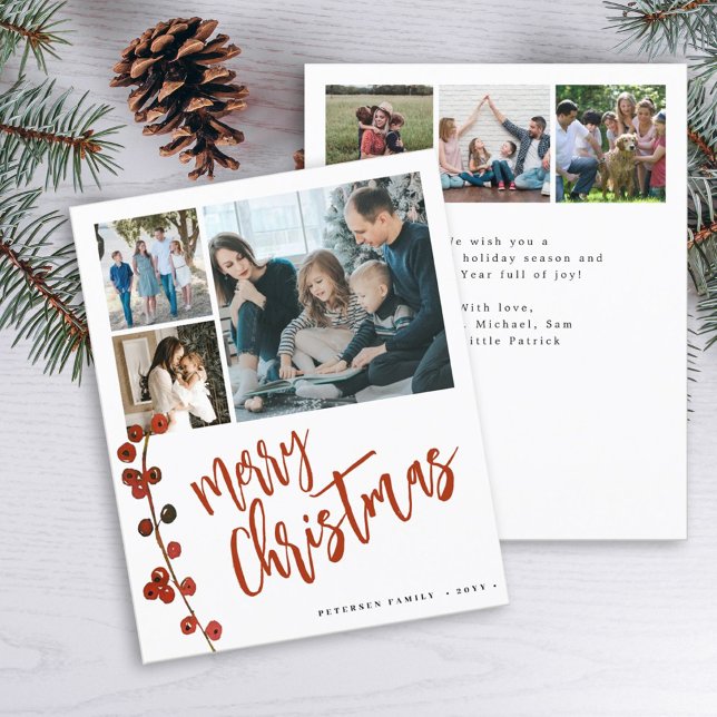 Budget multi 6 photo Joyeuse carte de Noël (Créateur téléchargé)