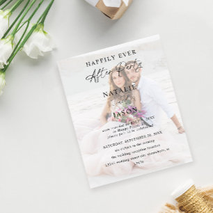 Budget nach dem Party Foto Hochzeit Empfang Flyer