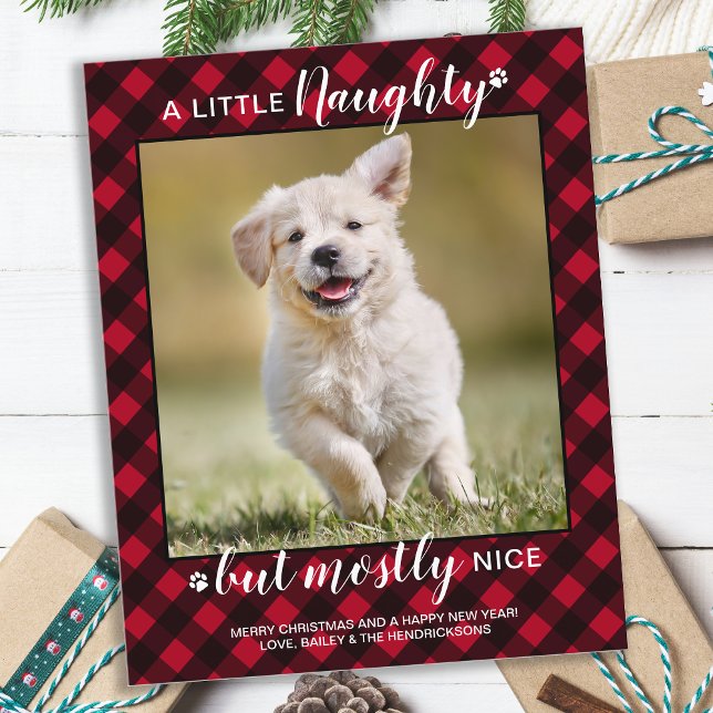 Budget Naughty Nice Pet Foto Roter Karierter Urlau (Von Creator hochgeladen)