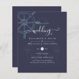 BUDGET Nautical Ships Wheding