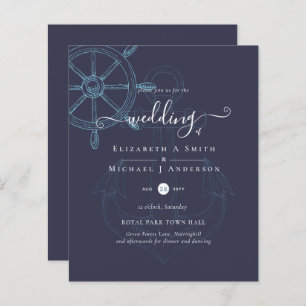 BUDGET Nautical Ships Wheding