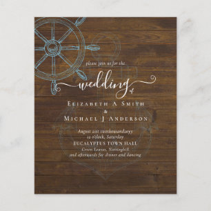 BUDGET Nautical Ships Wheding Flyer