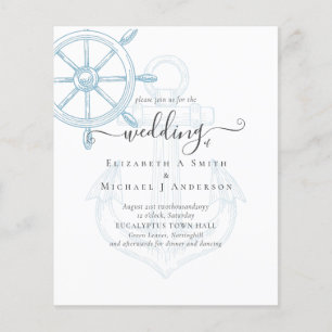 BUDGET Nautical Ships Wheding Flyer