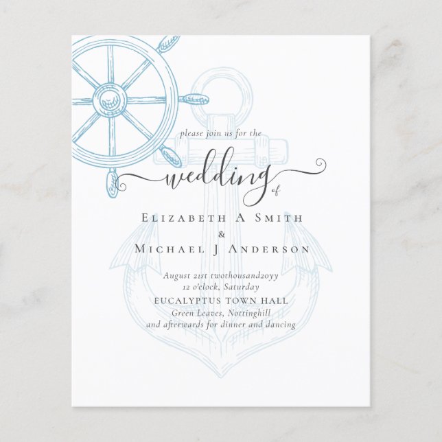 BUDGET Nautical Ships Wheding Flyer (Vorne)