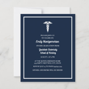 BUDGET Navy White Nursing School Abschluss