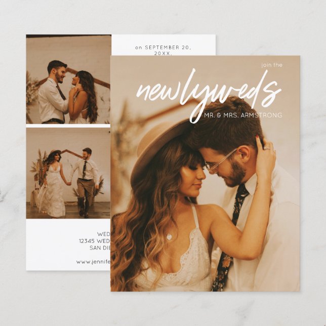 Budget Neu verheiratet 3 Foto Post Hochzeit Empfan (Vorne/Hinten)
