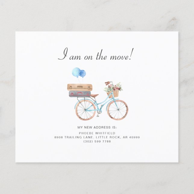 Budget Neue Adresse Wasserfarbenflorales Bike Movi (Vorderseite)