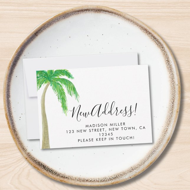 Budget New Address Palm Tree Moving Ankündigung (Von Creator hochgeladen)