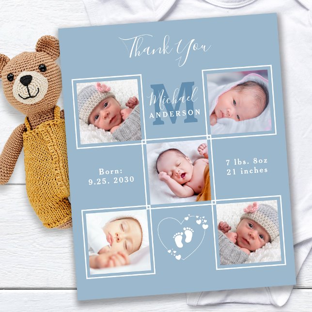Budget New Baby Vielen Dank Elegante 5 Foto Collag (Von Creator hochgeladen)
