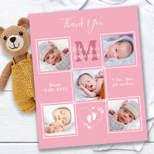 Budget New Baby Vielen Dank Foto Birth Ankündigung