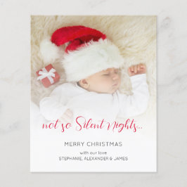BUDGET nicht so leise Nächte Baby Foto Card