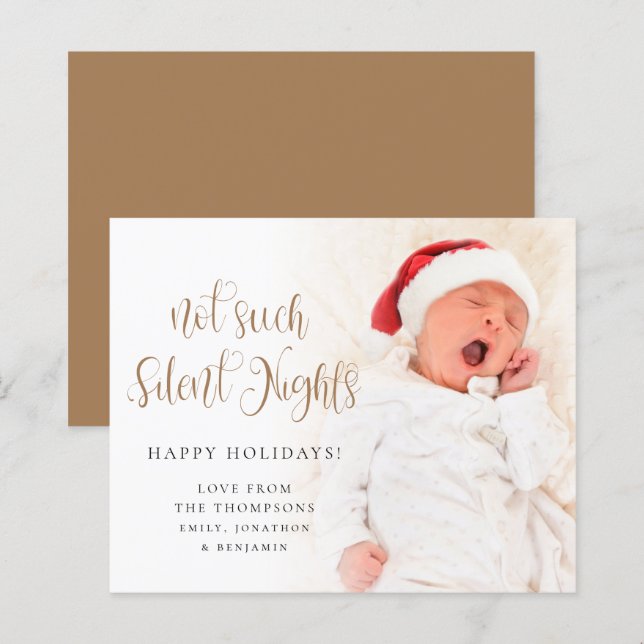 BUDGET Nicht so ruhig Nächte Baby Script Foto (Vorne/Hinten)