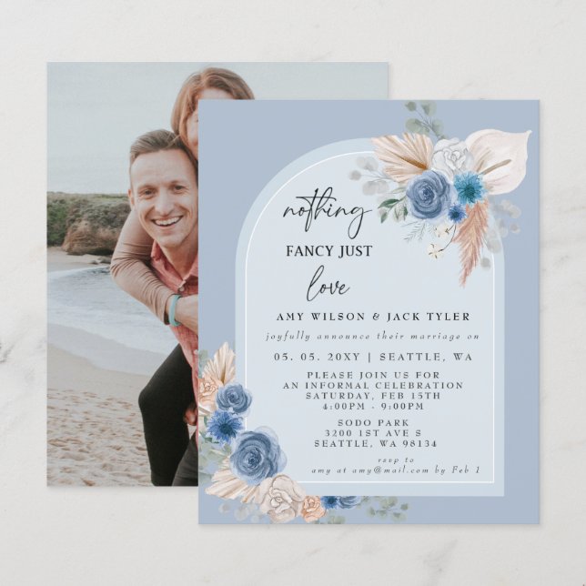 Budget Nichts Extravagant nur Liebe Ankündigung (Vorne/Hinten)