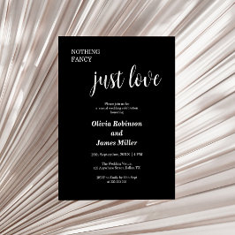 Budget Nichts Extravagant nur Liebe Hochzeit Einla