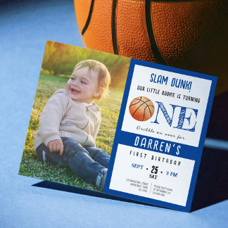 Budget Niedlich Basketball Foto Boy 1. Geburtstag