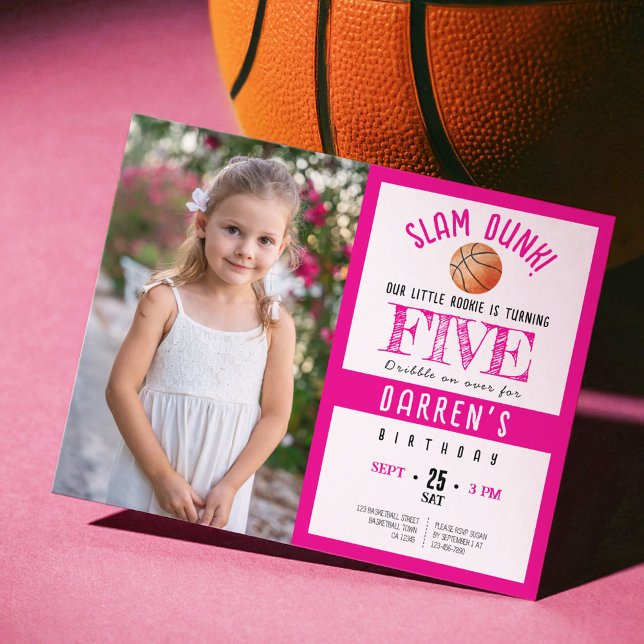 Budget Niedlich Basketball Foto Girl Geburtstag (Von Creator hochgeladen)