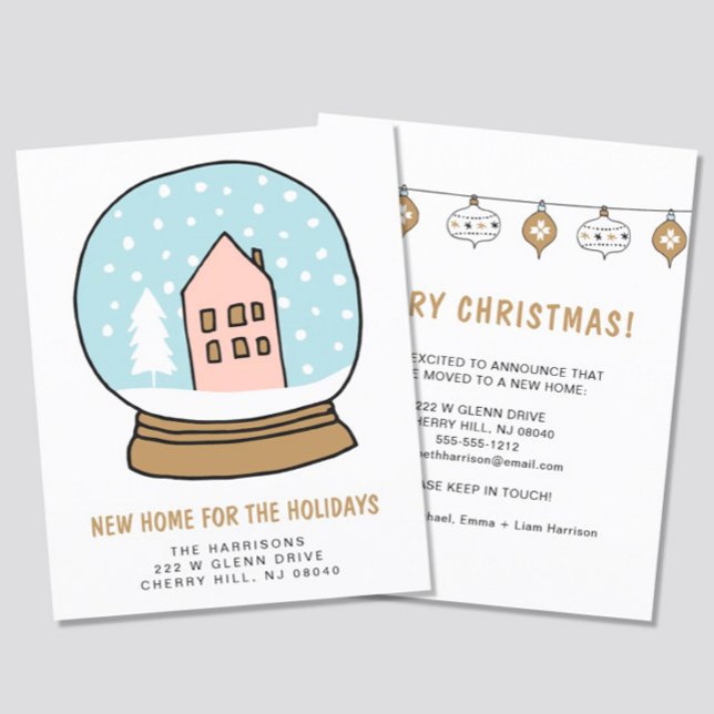 Budget Noël Nouvelle maison Carte de vacances (Créateur téléchargé)