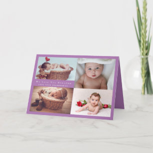 BUDGET Nouveau Faire-part bébé photo Collage