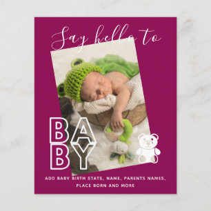 BUDGET Nouveaux Cartes photos pour bébés - Fun Gir