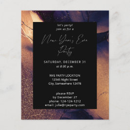 Budget Nyte Glow Silvester Party Flyer