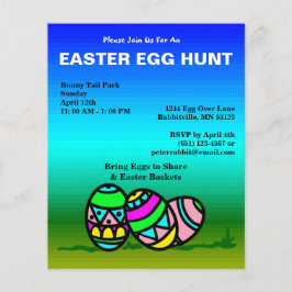 Budget OEufs peints Papier Invitation de chasse au