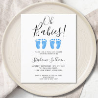 Budget Oh Babies Twins Kinderdusche Einladung