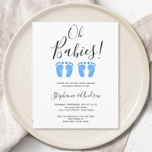 Budget Oh Babies Twins Paare Kinderdusche einladen