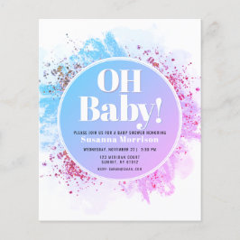 Budget Oh Baby Dusche Wasserfarbe Glitzer
