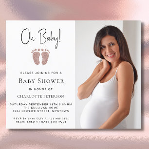 Budget Oh Baby Girls Babydusche Einladung