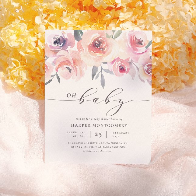 Budget Oh Baby Letting Floral Baby Girl Dusche (Von Creator hochgeladen)