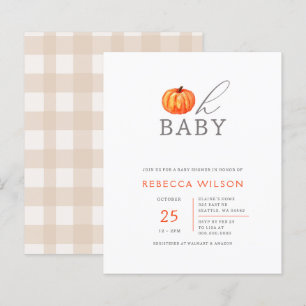 Budget Oh Baby Pumpkin Gender Neutral Baby Dusche