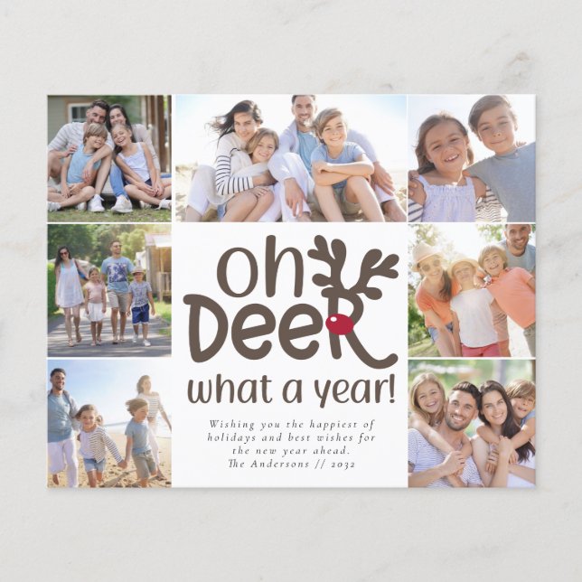 Budget Oh Dee Was für ein Foto Weihnachtskarte (Vorderseite)