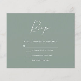 Budget Olive RSVP Card Flyer