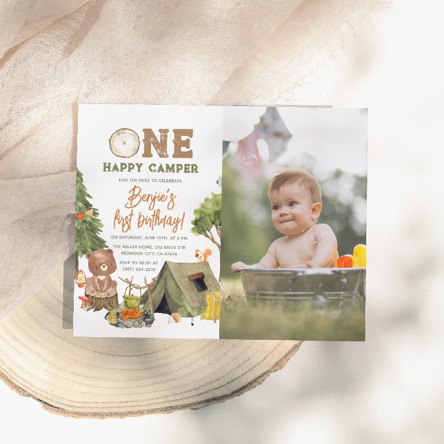 Budget One Happy Camper Foto Junge 1. Geburtstag (Von Creator hochgeladen)