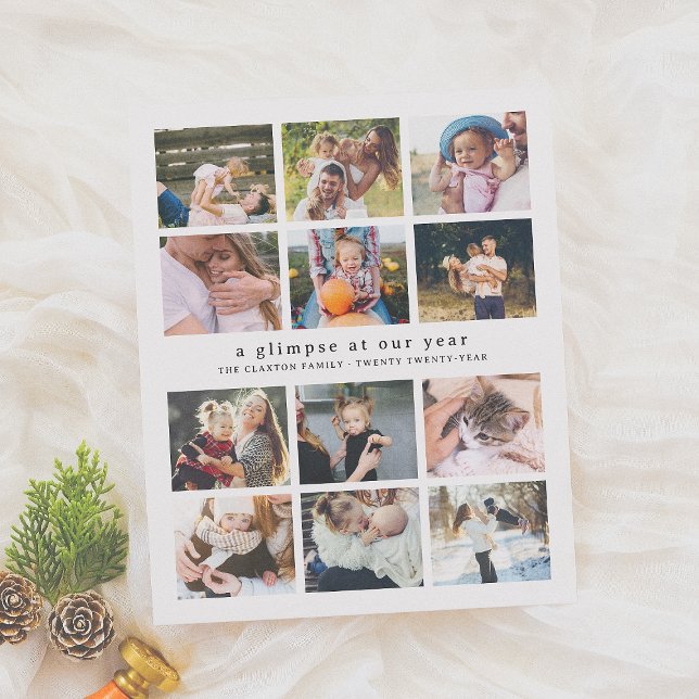 Budget Our Year Minimalist 12 Photo Christmas (Von Creator hochgeladen)