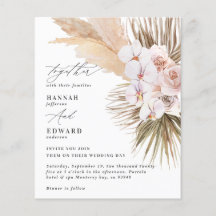 Budget Pampas Gras Blätter orchid rustikale Hochze