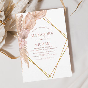 Budget Pampas Grass Bohemisch Boho Tropical Weddin Flyer