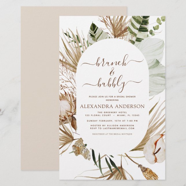Budget Pampas Grass Boho Brunch & Bubbly (Vorne/Hinten)