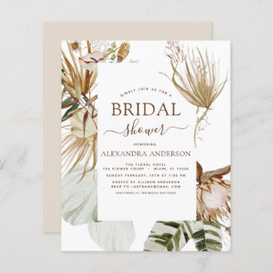 Budget Pampas Grass Boho Tropical Brautparty