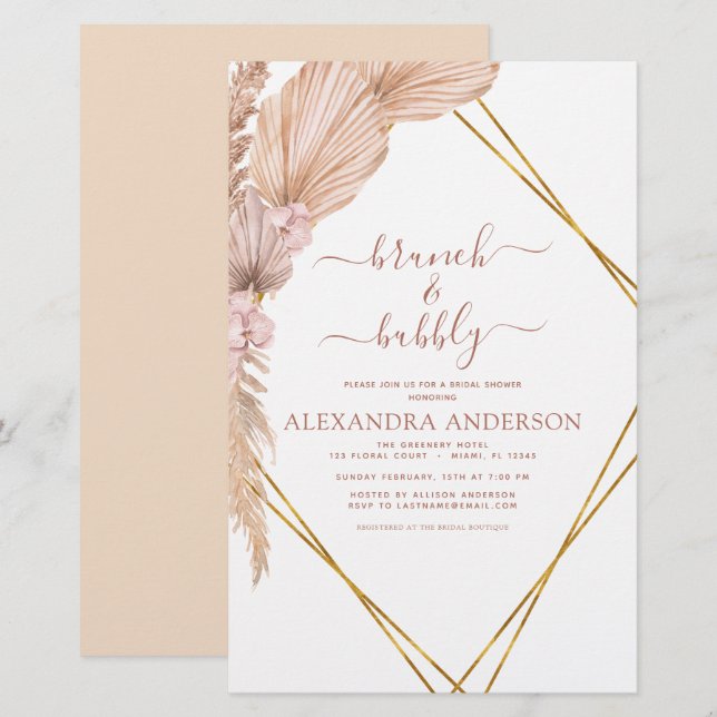 Budget Pampas Grass Brunch Bubbly Boho (Vorne/Hinten)