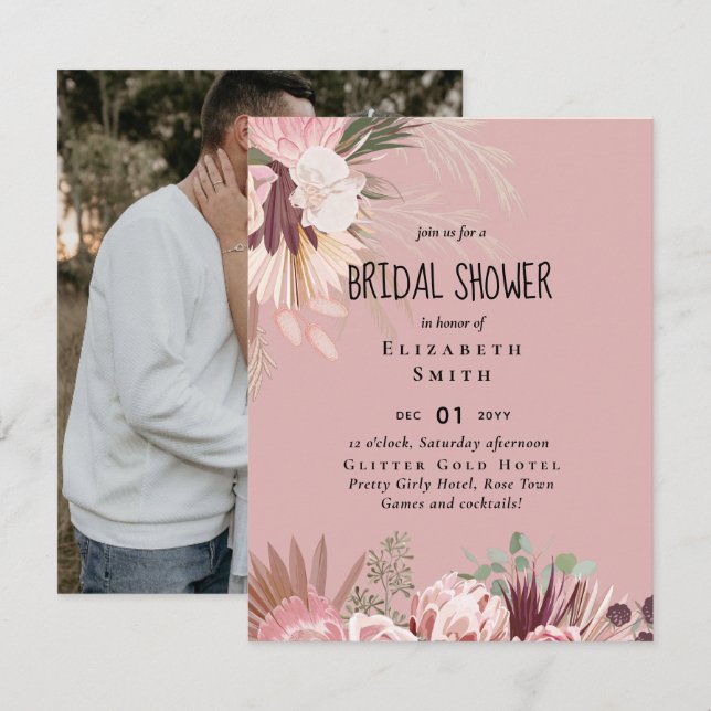 BUDGET Pampas Grass FOTO Brautparty laden (Vorne/Hinten)