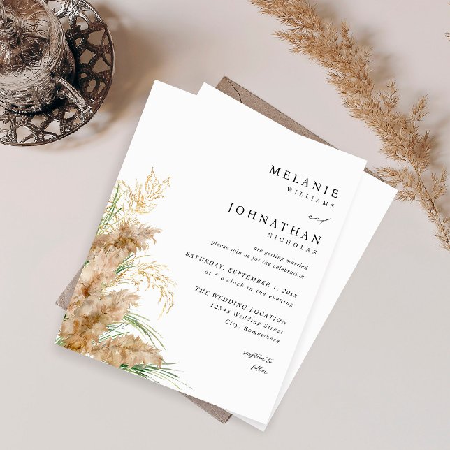 Budget Pampas Grass & Gold Hochzeit 2 (Von Creator hochgeladen)