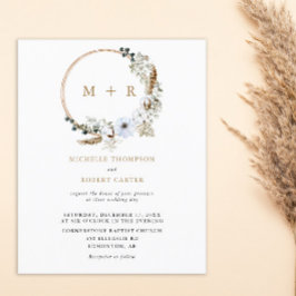 Budget Pampas Grass Wedding Boho Terracotta