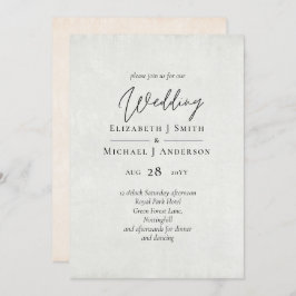 BUDGET Peach Gray Wedding Watercolor lädt ein