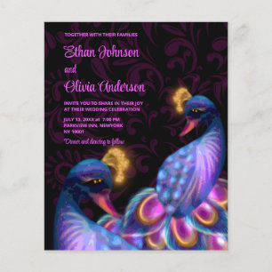 Budget Peacock Jewel Tones Floral Moody lila
