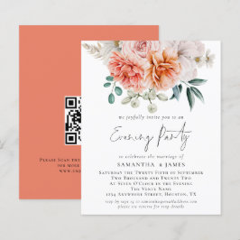 Budget Peonies Koral QR Hochzeiten Abend Party