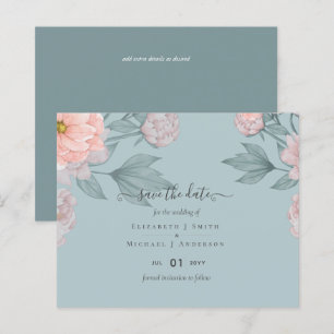 BUDGET PEONIES Pink Sage Peach Wedding